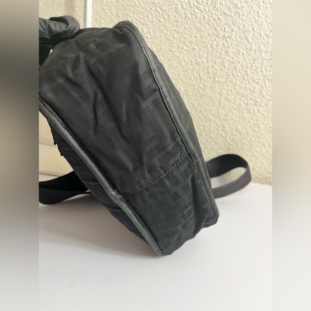 Fendi Black Tonal FF Jacquard Messenger Bag - Picture 7 of 16